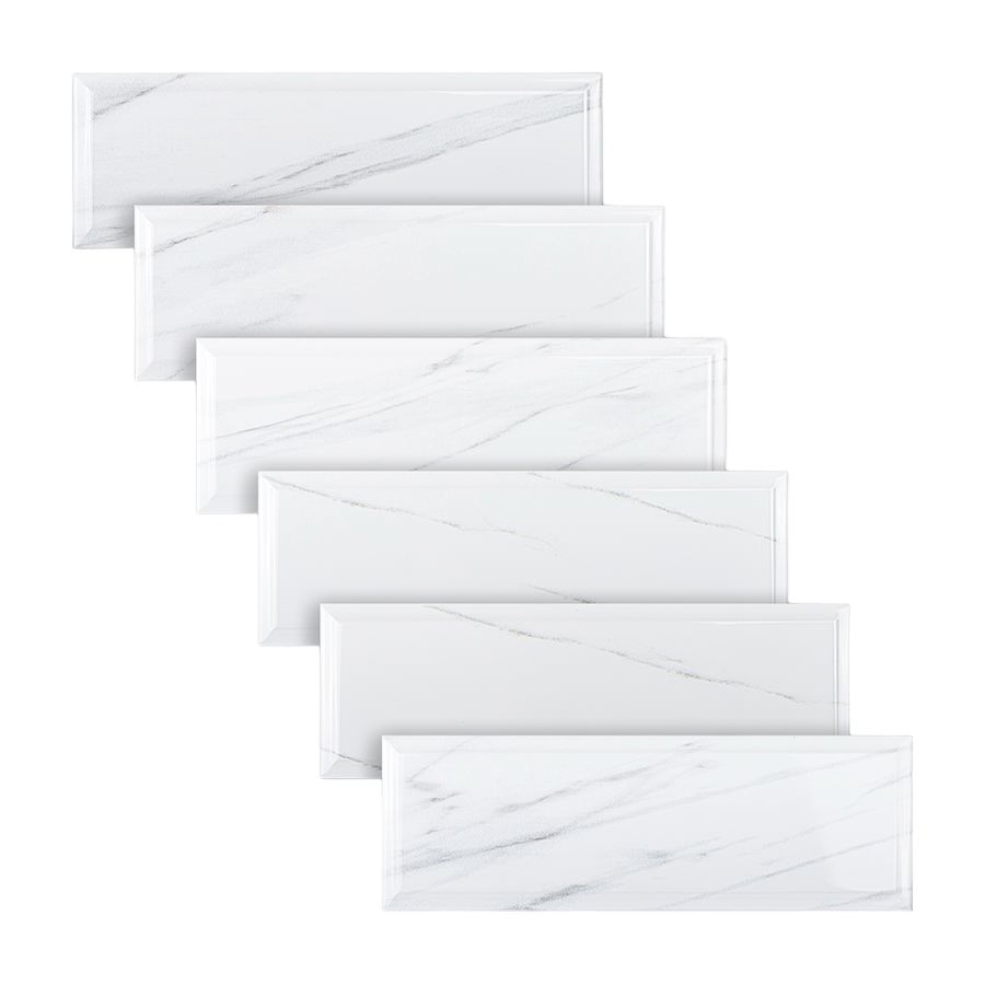 Carrara Bevelled Wall Tile M10x30 | Design MIX