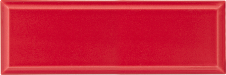 Azulejo Biselado M10x30 | Vermelho 180 Brilhante