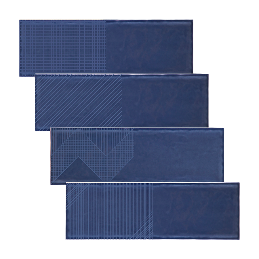 Deep Emotion Wall Tile M10x30 | Blue 780 Design MIX