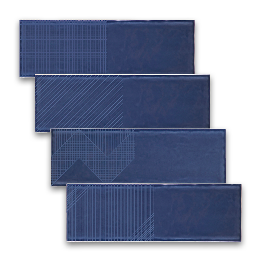 Deep Emotion Wall Tile M10x30 | Blue 780 Design MIX
