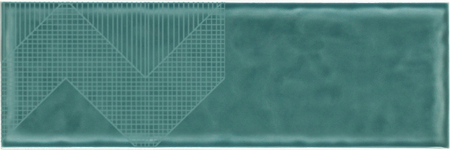 Azulejo Deep Emotion M10x30 | Verde 800 Desenho 03