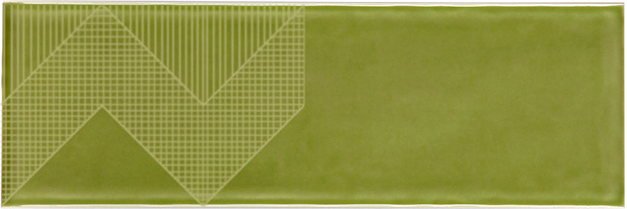 Azulejo Deep Emotion M10x30 | Verde 820 Desenho 03