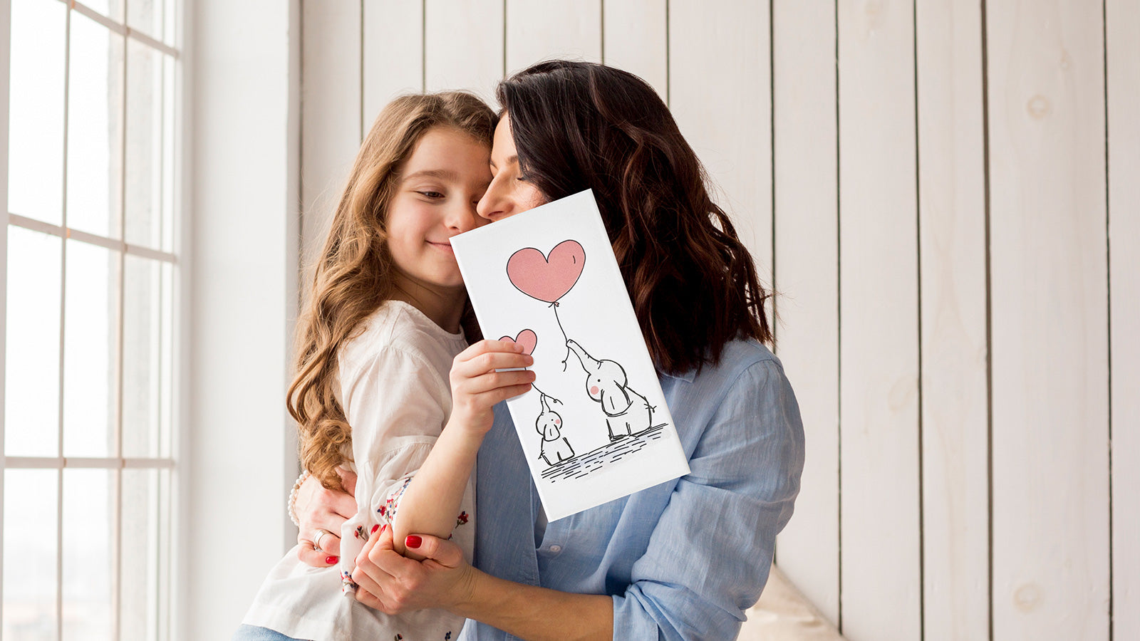 Affections Wall Tile 15x30 | Mother - Elephants