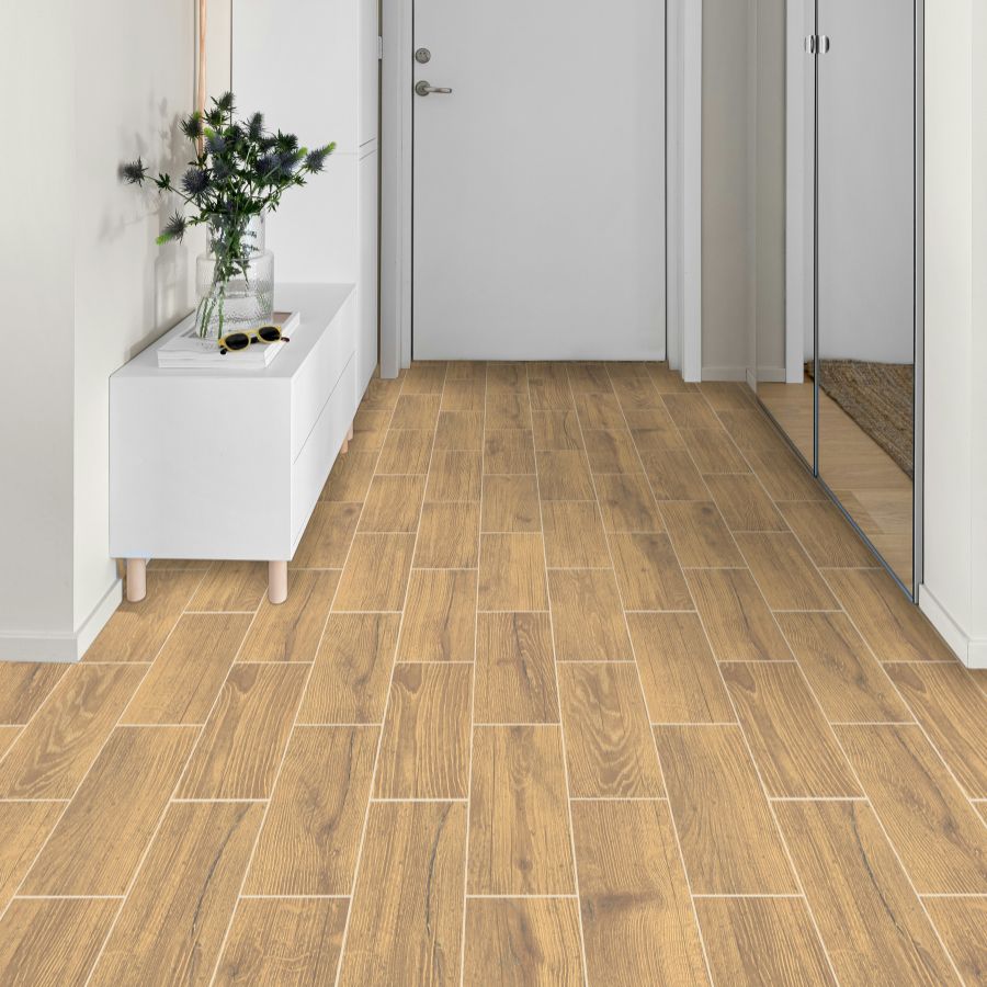 Alfena Floor Tile 19x48 | MIX Beige Matt