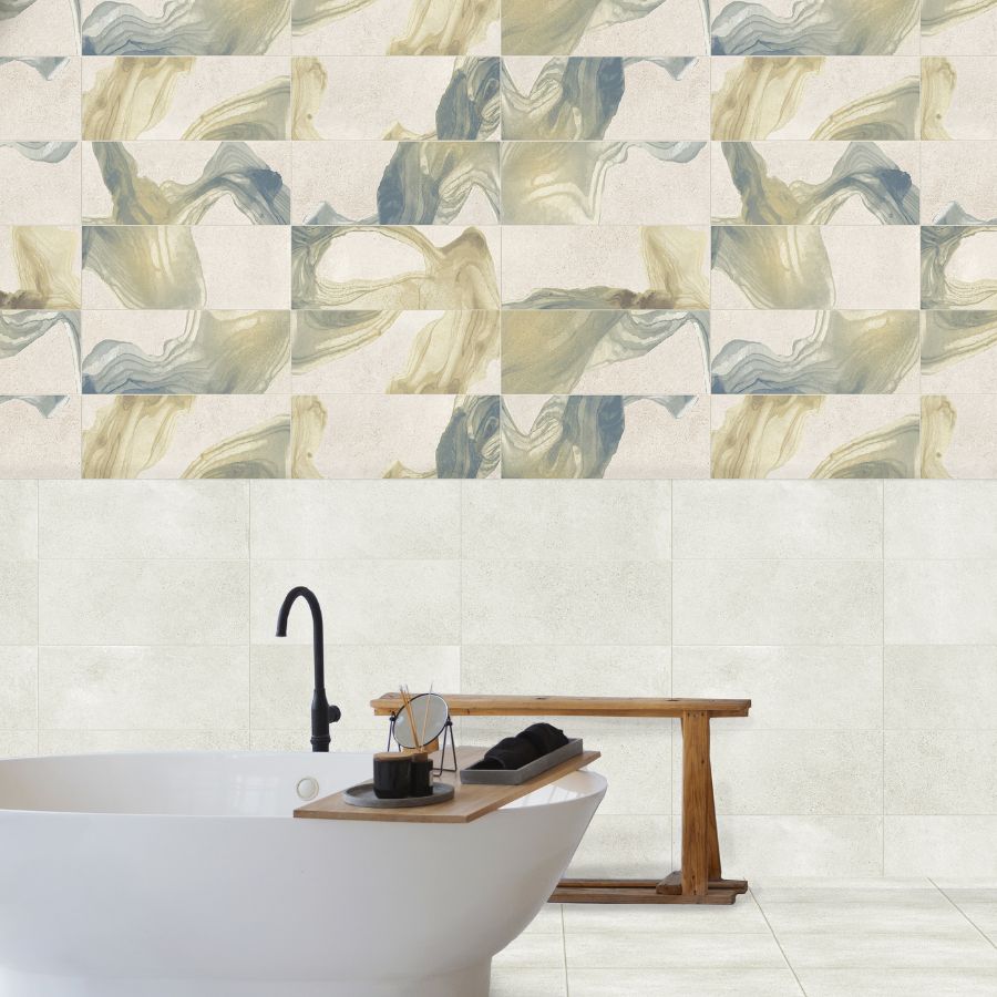 Carrelage Mural Aurora 20x50 | Vert Brillant