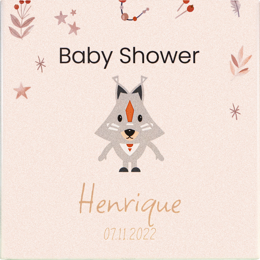 Azulejo cerâmica decorativo Baby Shower