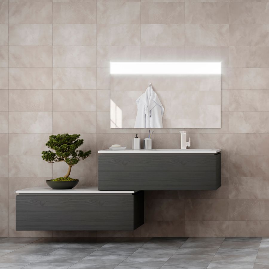 Buxiel Wall Tile 25x40 | Mud MIX Matt