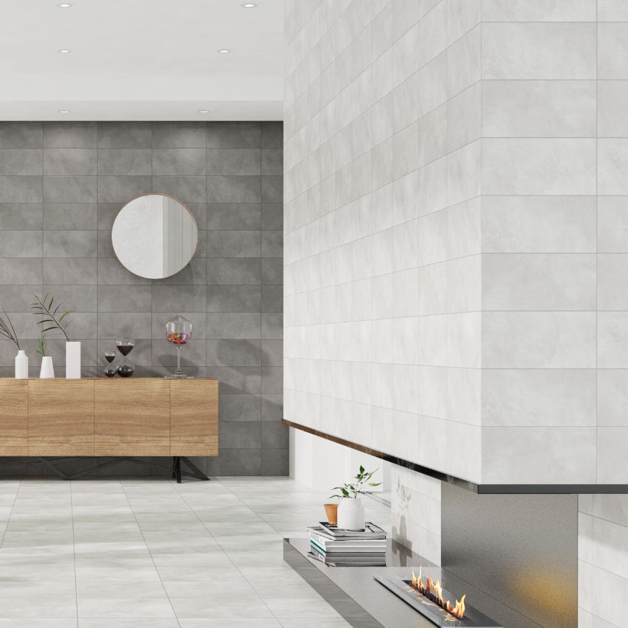Buxiel Wall Tile 25x40 | Silver MIX Matt