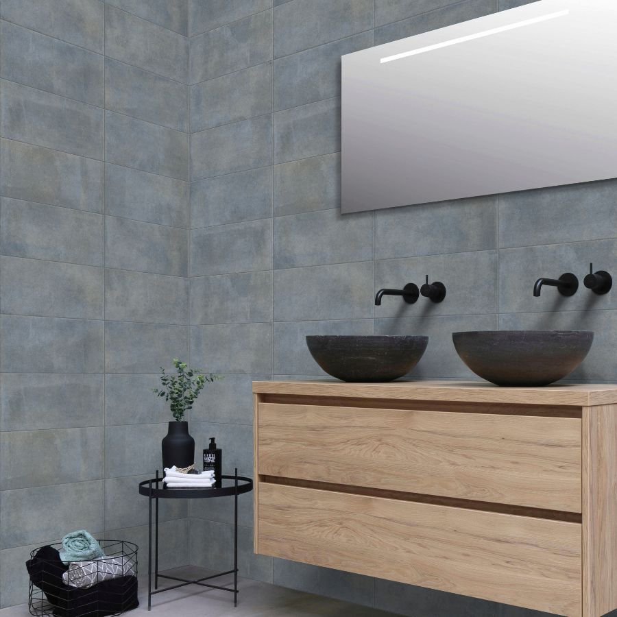 Carrelage Mural Bali 20x50 | Bleu Mat