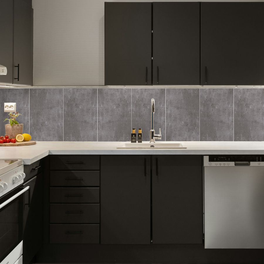 Cimento Wall Tile 25x40 | Anthracite MIX Matt