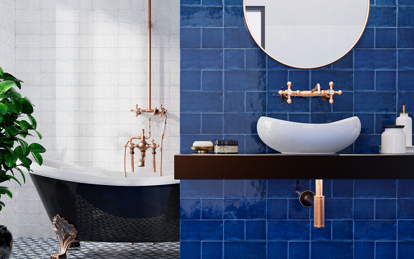 Clássico Wall Tile 10x10 | 461 Blue Cobalt Glossy