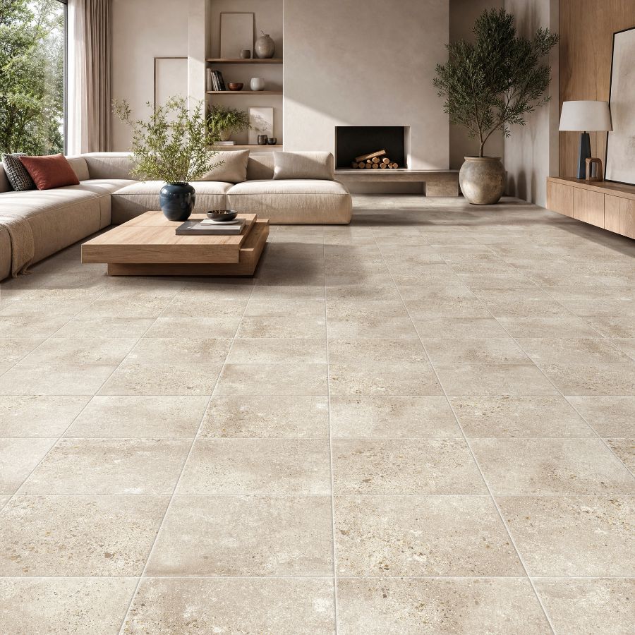 Pavimento Concrete 33,5x33,5 | Areia MIX Mate