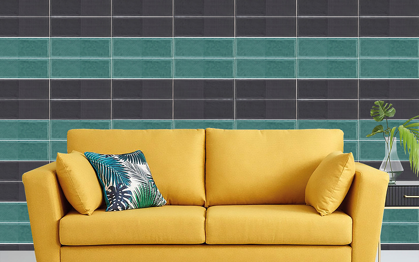 Deep Emotion Wall Tile M10x30 | Green 800 Design MIX