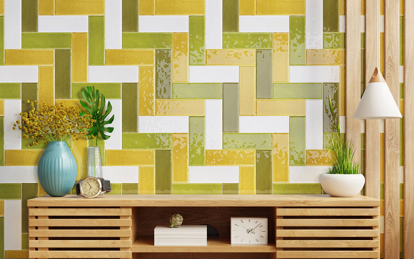 Carrelage Mural Emotion M10x30 | Moutarde 920 Brillant