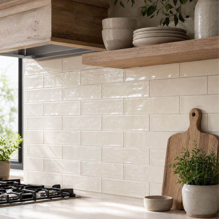 Carrelage Mural Emotion M10x30 | Crème 510 Brillant