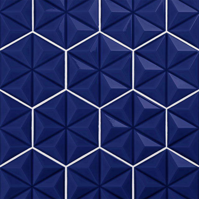 Azulejos de aspeto artesanal em cerâmica da Ceragni - coleção Hexágono