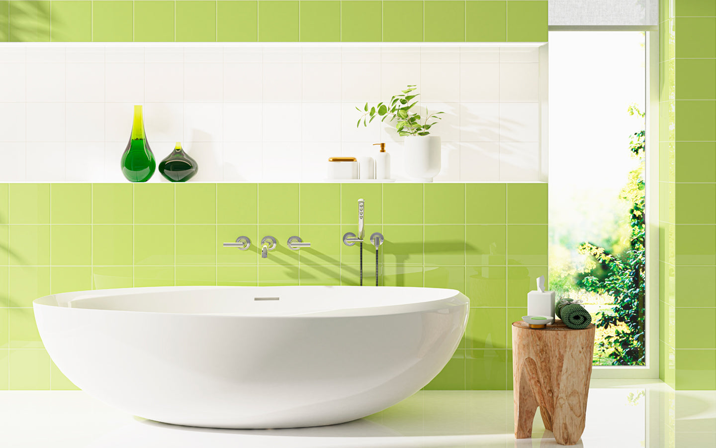 Plain Wall Tile 20x20 | Pistachio 291 Matt