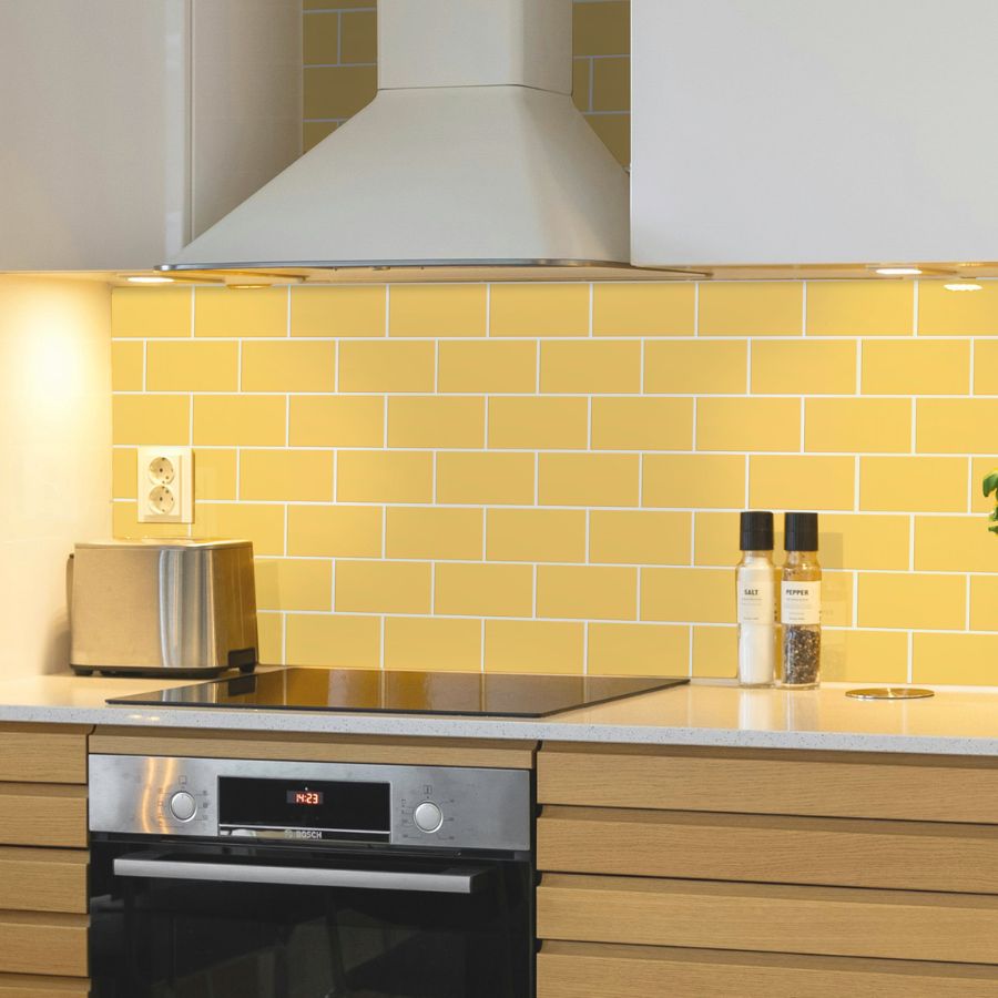 Carrelage Mural Lisse 7,5x15 | Moutarde 920 Brillant