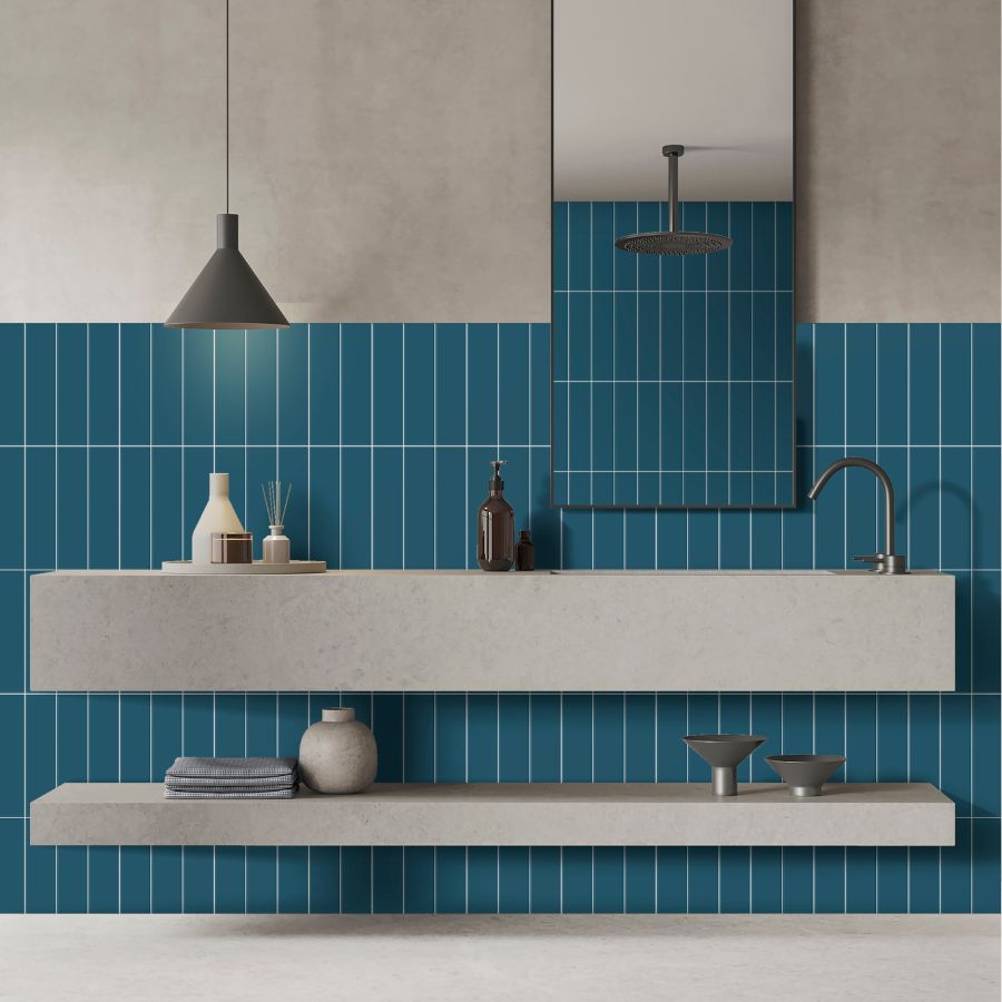 Azulejo Liso M7,5x30 | Azul Real 3351 Mate