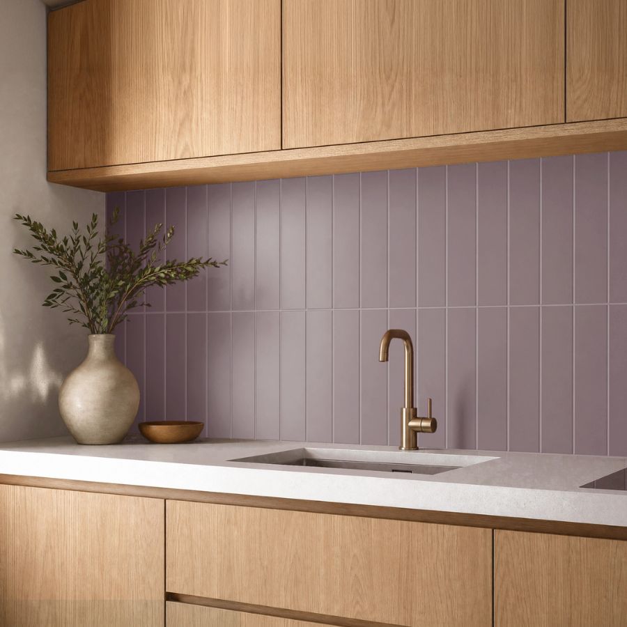 Azulejo Liso M7,5x30 | Malva 3531 Mate