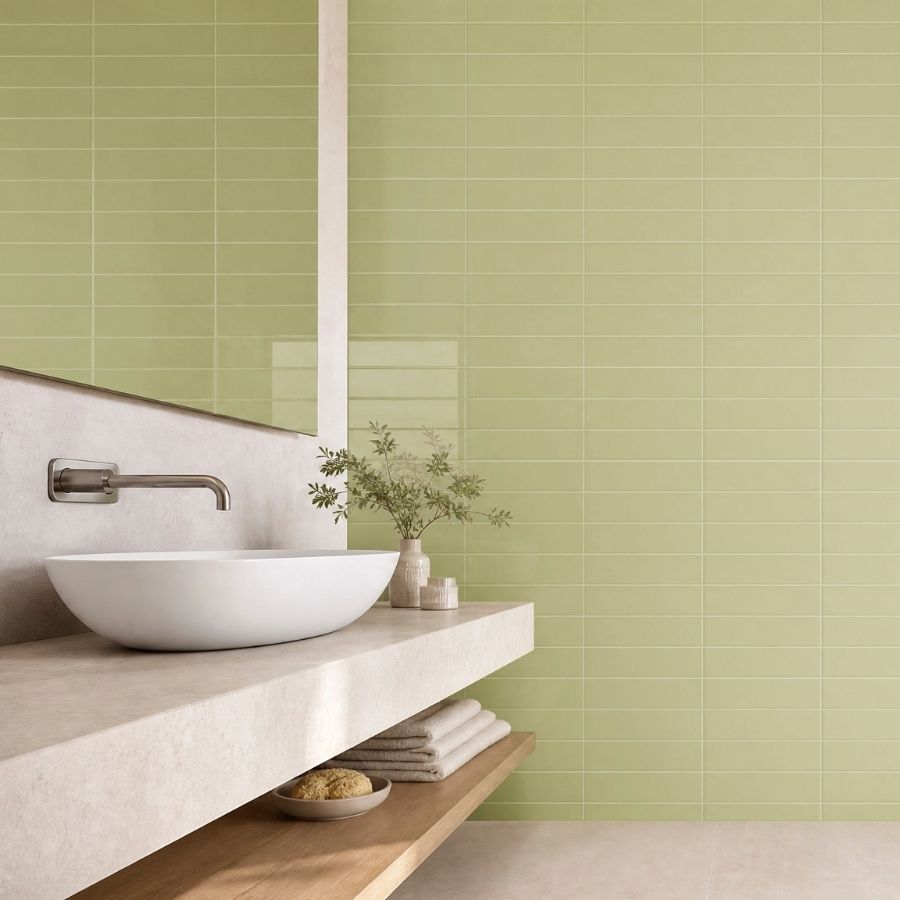 Azulejo Liso M10x40 | Verde Cape 3360 Brilhante