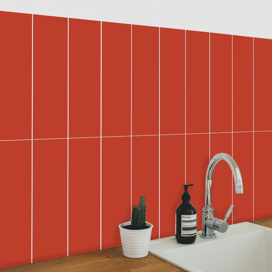 Azulejo Liso M10x40 | Carmesim 3461 Mate