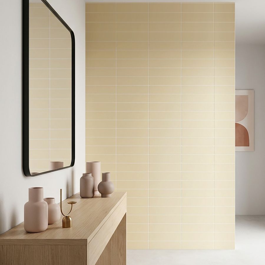 Plain Wall Tile M7,5x30 | Beige 3471 Matt