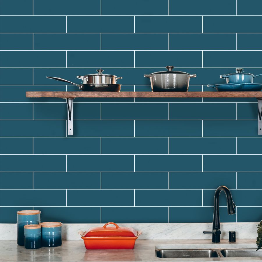 Azulejo Liso M10x40 | Azul Real 3351 Mate