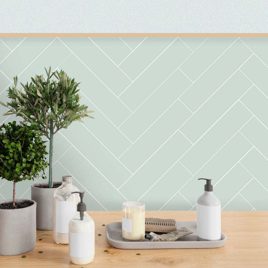 Azulejo Liso M10x40 | Verde Pacífico 3421 Mate