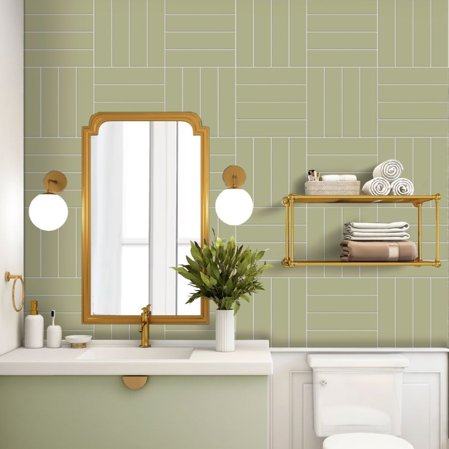 Azulejo Liso M7,5x30 | Verde Alga 3371 Mate