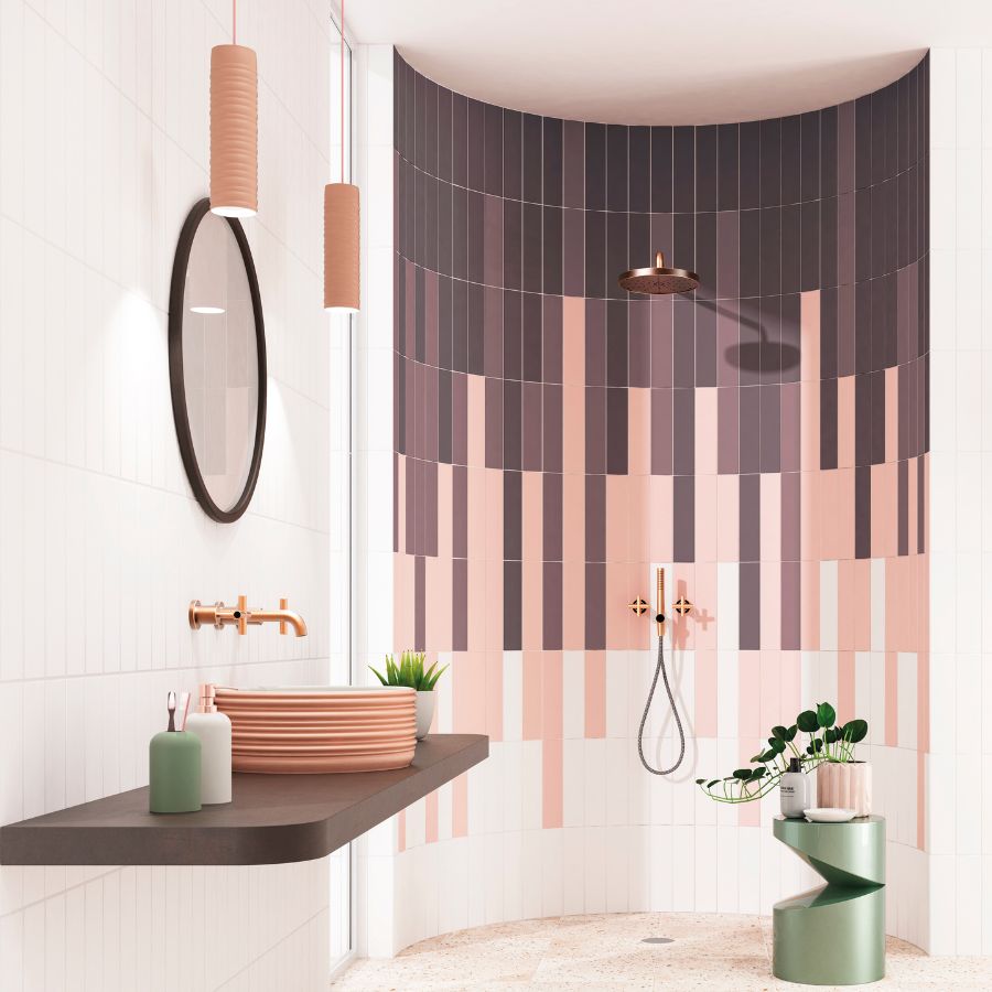 Azulejo Liso M7,5x30 | Malva 3530 Brilhante