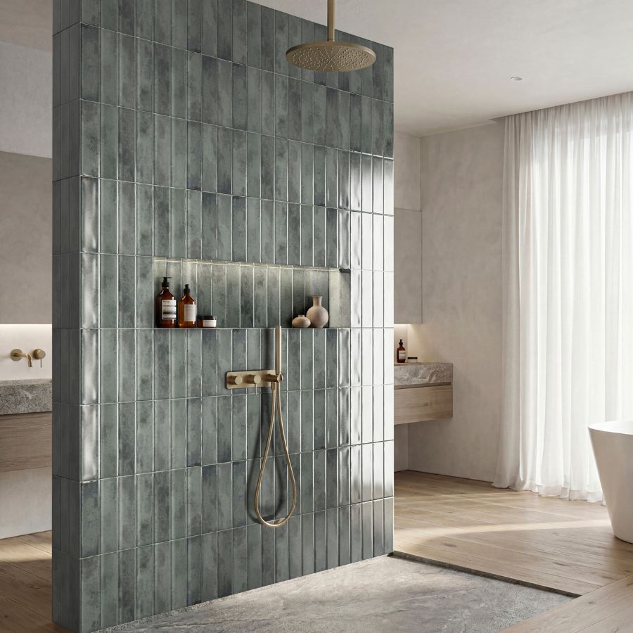 Muse Antique Wall Tile M7,5x30 | Emerald Glossy