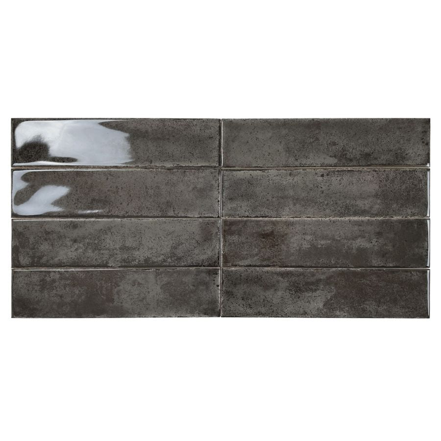 Muse Antique Wall Tile M7,5x30 | Obsidian Glossy