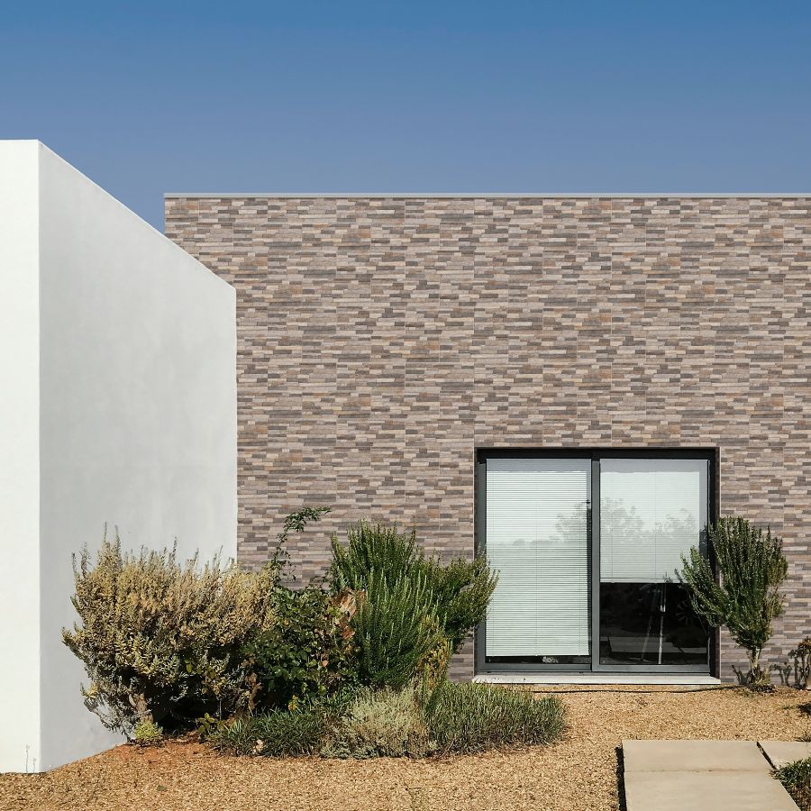 Peralta Wall Tile 19x48 | Brown MIX Matt