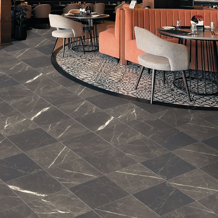 Pavimento Petra 33,5x33,5 | Castanho Mate