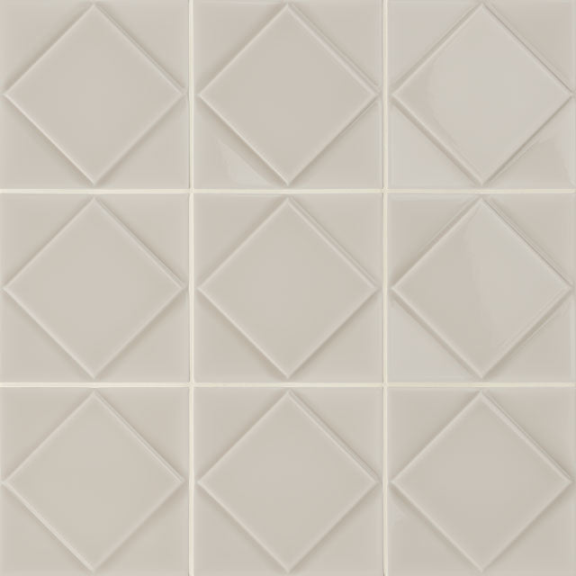 Azulejos de aspeto artesanal em cerâmica da Ceragni - coleção Quadra