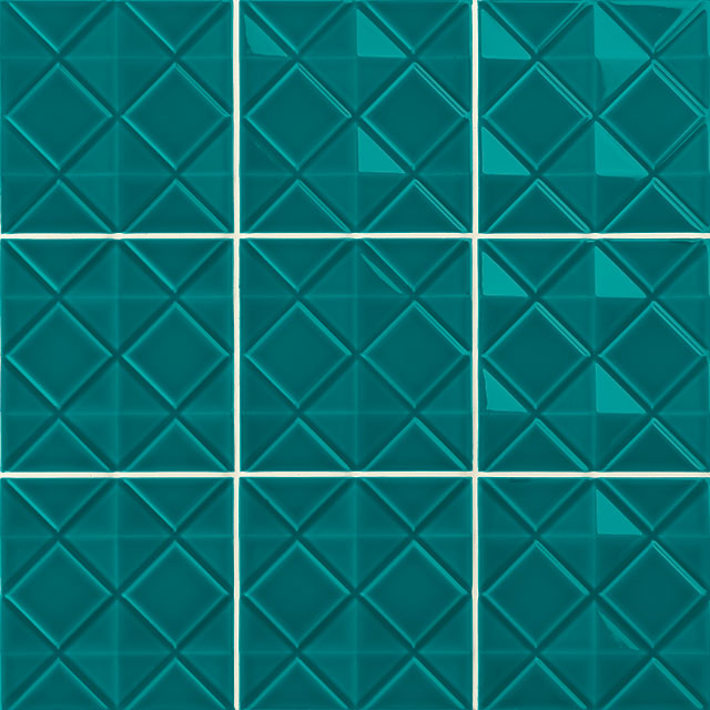 Azulejos de aspeto artesanal em cerâmica da Ceragni - coleção Quadra