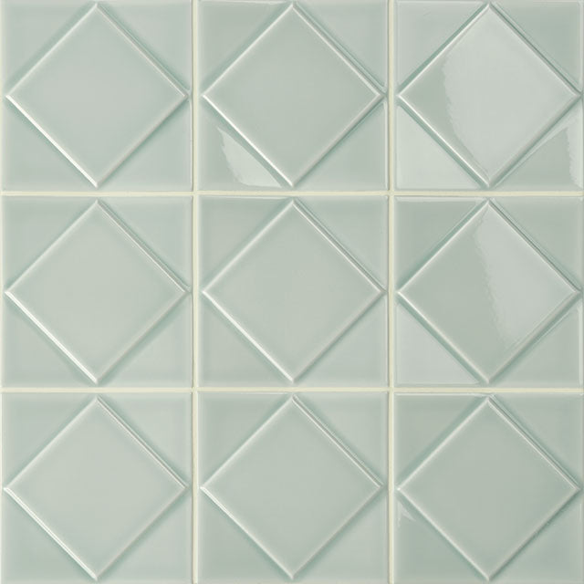 Azulejos de aspeto artesanal em cerâmica da Ceragni - coleção Quadra
