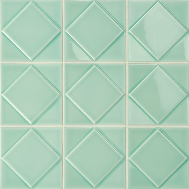 Azulejos de aspeto artesanal em cerâmica da Ceragni - coleção Quadra
