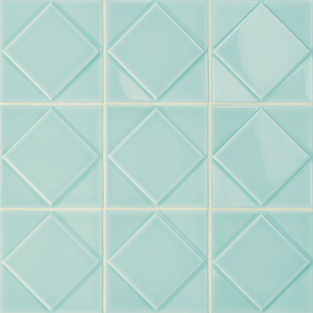 Azulejos de aspeto artesanal em cerâmica da Ceragni - coleção Quadra