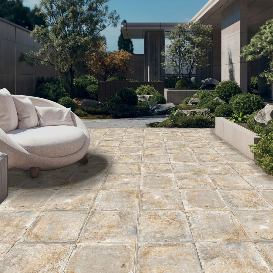Carrelage Sol Rústico 33,5x33,5 | Sable MIX Mat