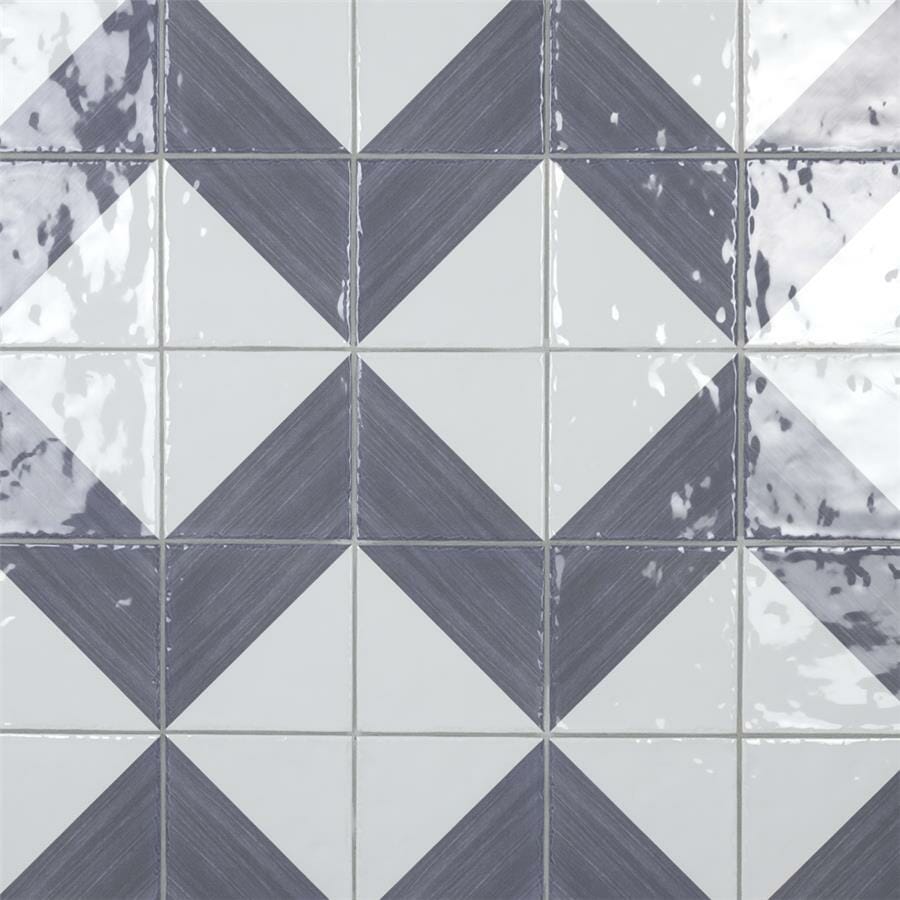 Azulejo Triangle Rustique M15x15x0,8 | Desenho 01 Brilhante