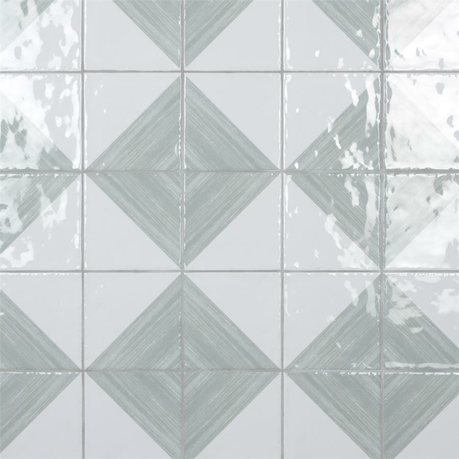 Azulejo Triangle Rustique M15x15x0,8 | Desenho 02 Brilhante