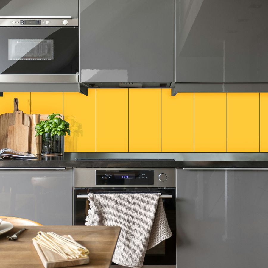 Unicolor Wall Tile M20x50 | Yellow Glossy