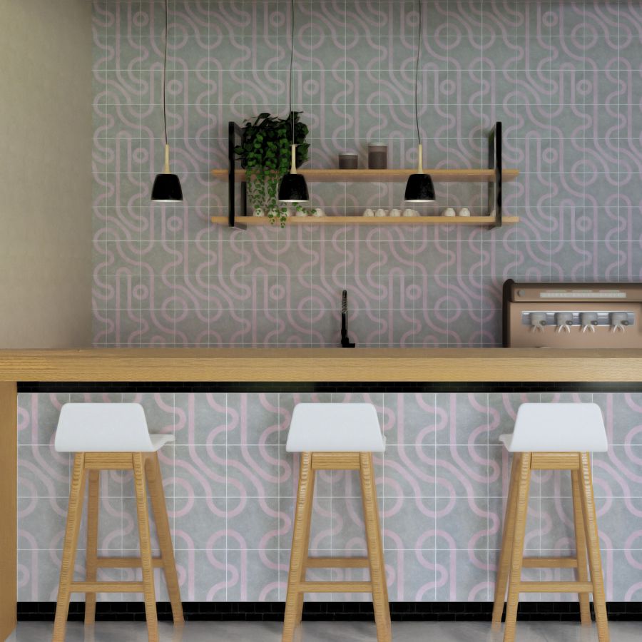 Carrelage Mural Vita 15x15 | G Dessin MIX Mat
