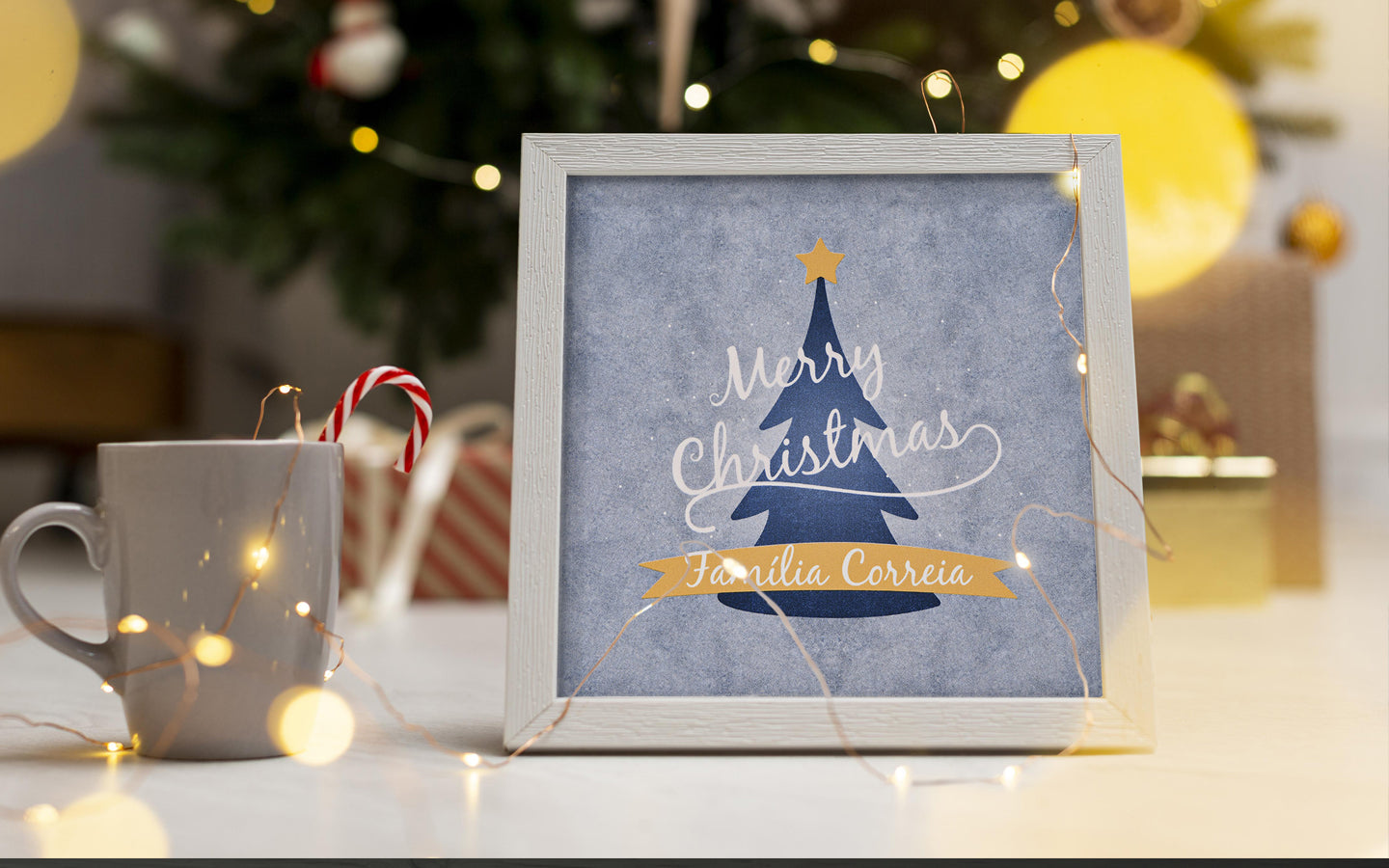 Azulejo em cerâmica decorativo Natal
