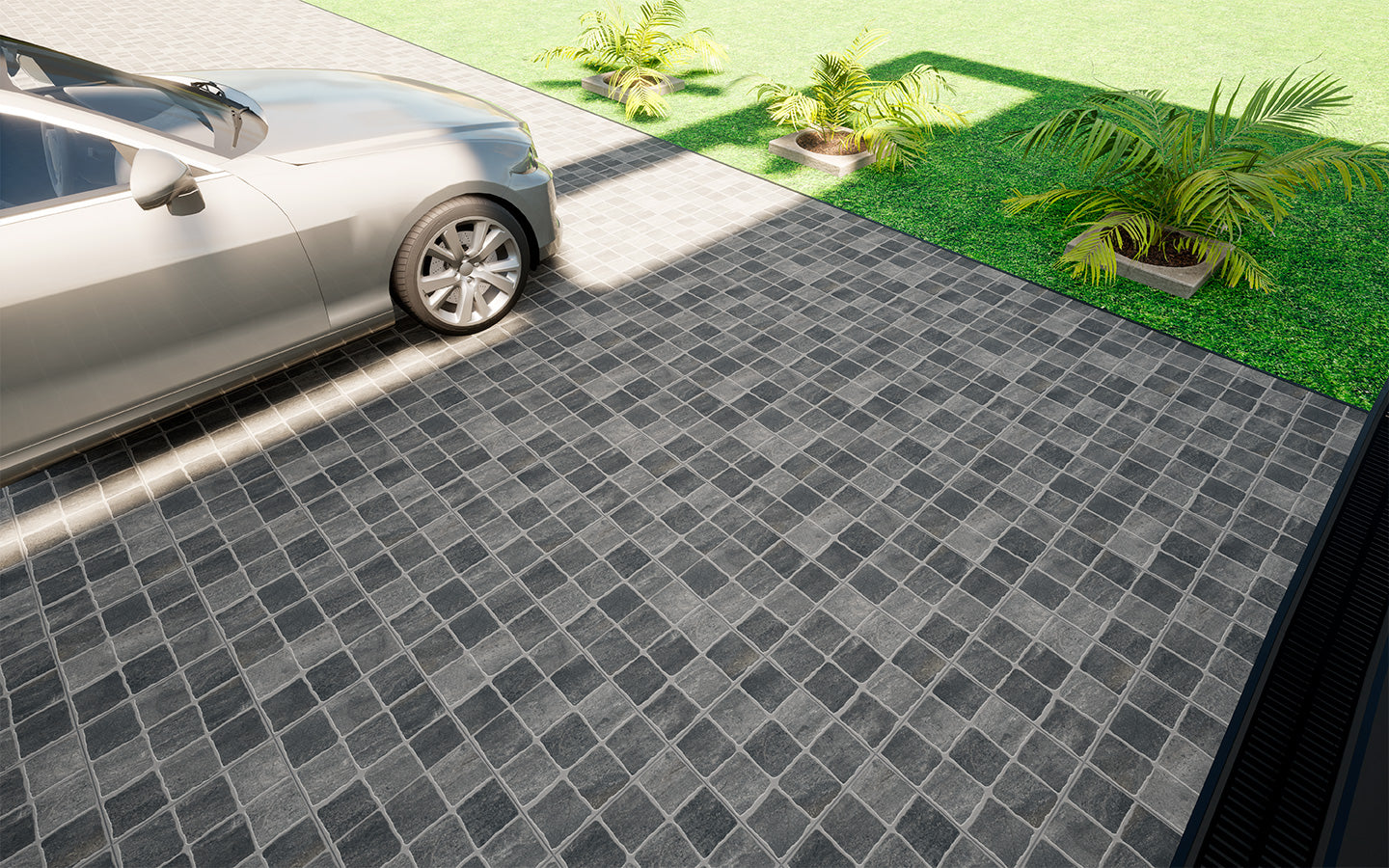 Carrelage Sol Óbidos 33,5x33,5 | Anthracite Mat