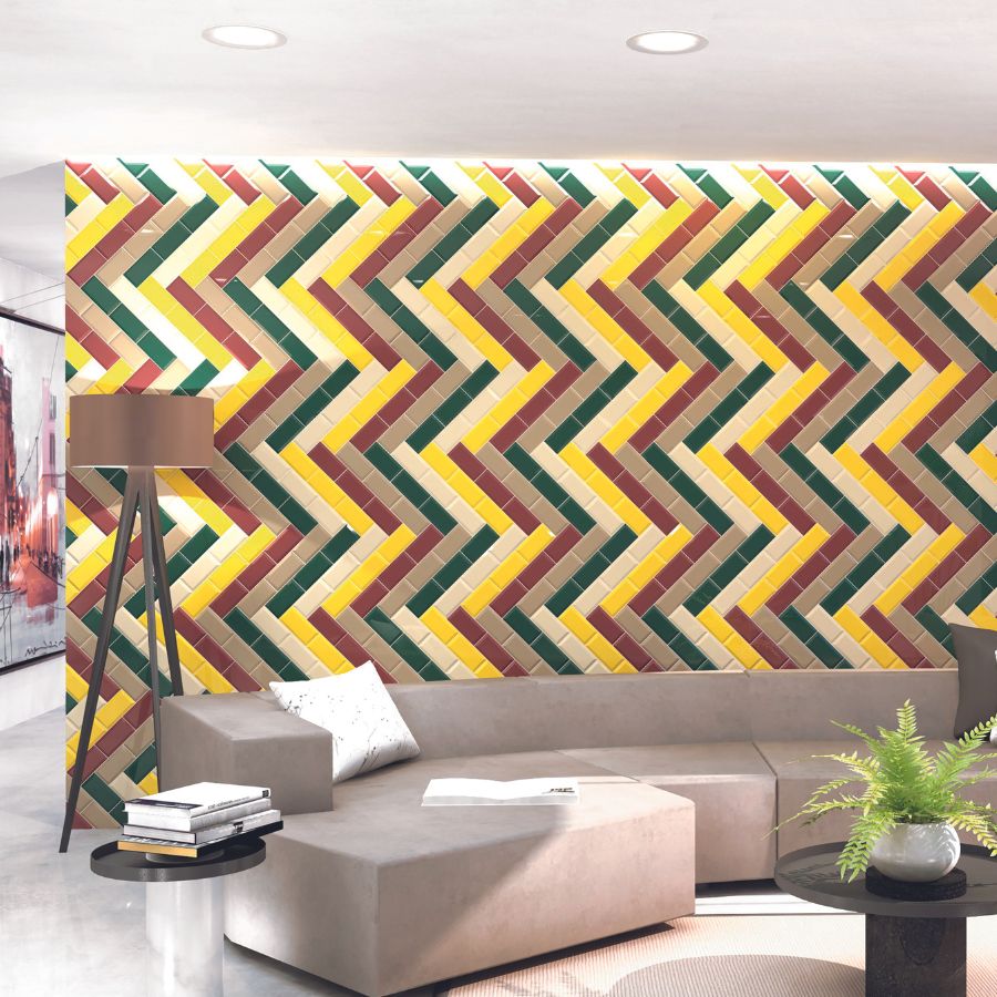 Carrelage Mural Biseauté 7,5x15 | Moka 1450 Brillant