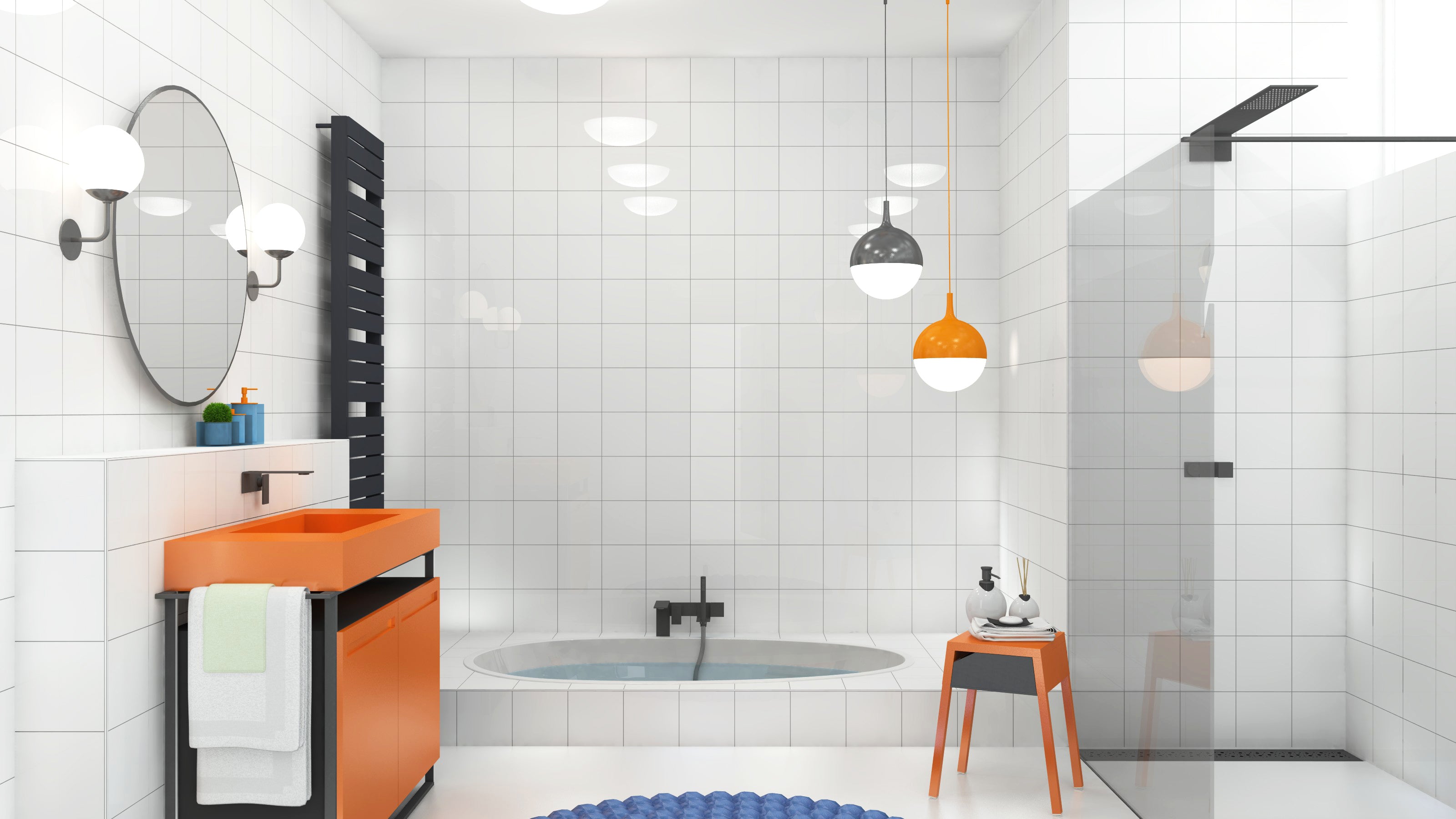 Carrelage Mural Lisse 20x20 | Blanc 000 Brillant