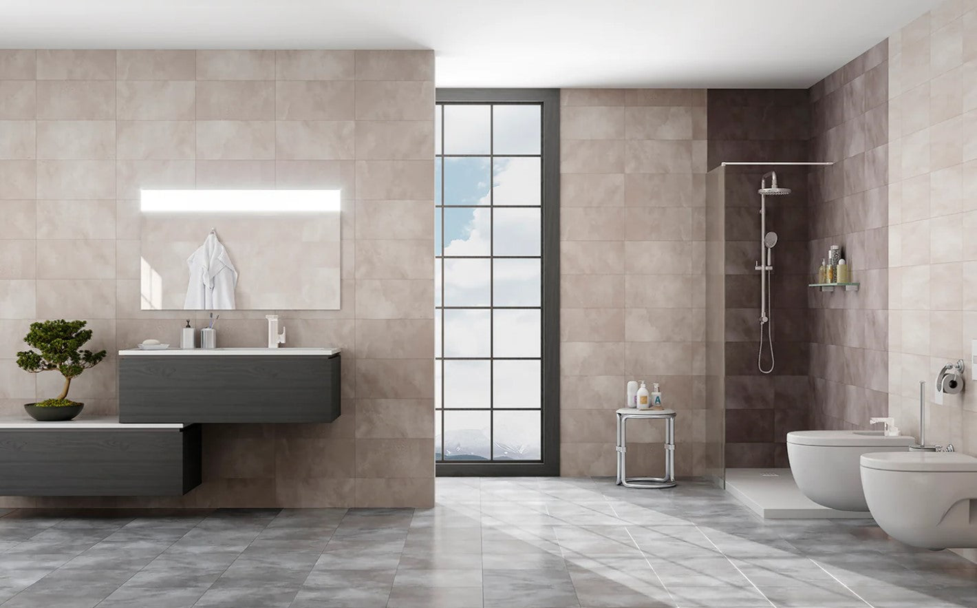 Buxiel Floor Tile 33,5x33,5 | Mud MIX Matt